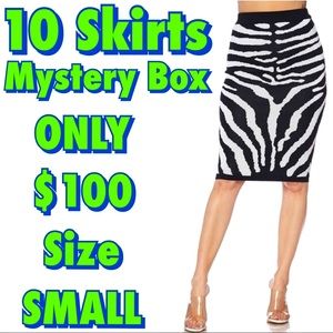 ❓📦 10 Skirts Mystery Box Wholesale Lot Bundle for ONLY $100 - SIZE SMALL